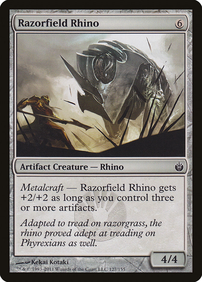 Razorfield Rhino [Mirrodin assiégé] 