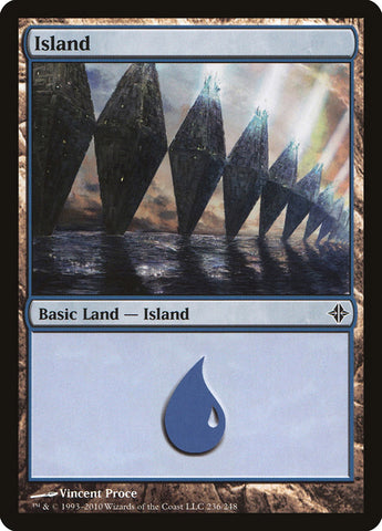 Island (#236) [Rise of the Eldrazi]