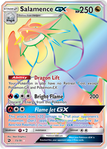 Salamence GX (73/70) [Soleil et Lune : Majesté du Dragon] 