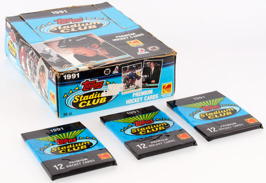 Tarjetas de hockey premium de Topps Stadium Club de 1991