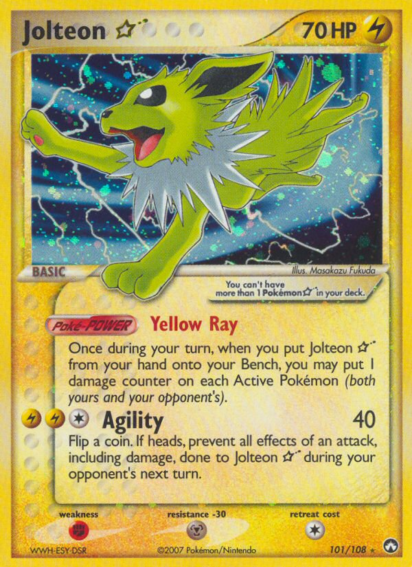 Jolteon Star (101/108) [EX : Gardiens du pouvoir] 