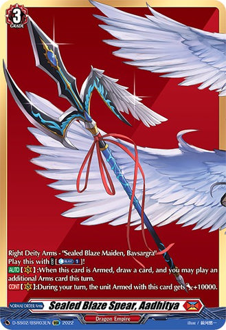 Sealed Blaze Spear, Aadhitya (D-SS02/BSR03EN) [Festival Collection 2022]