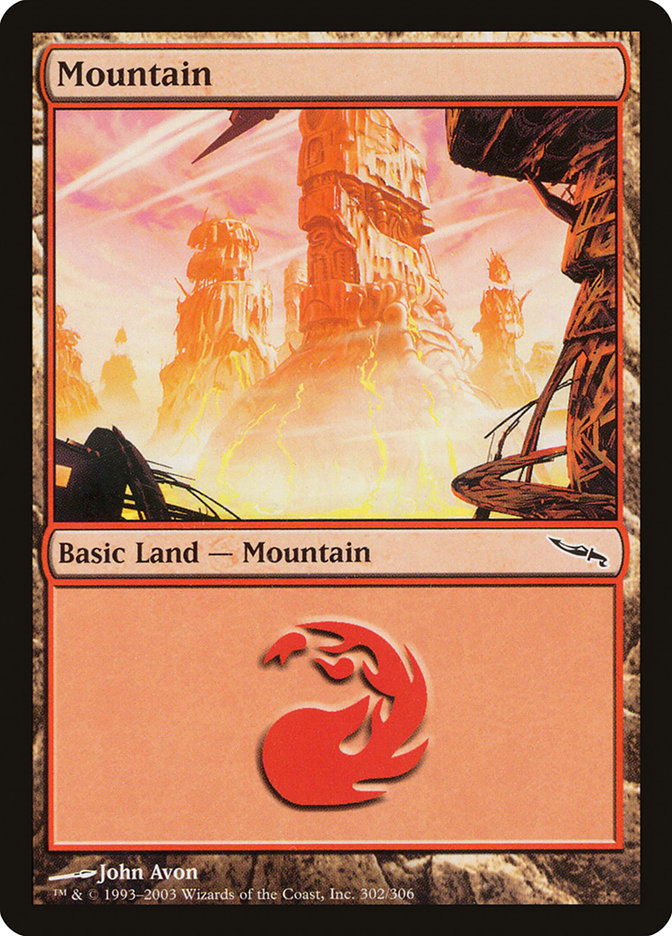 Mountain (#302) [Mirrodin]