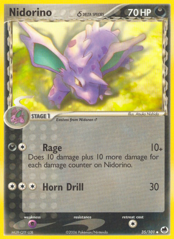 Nidorino (35/101) (Especies Delta) [EX: Dragon Frontiers]