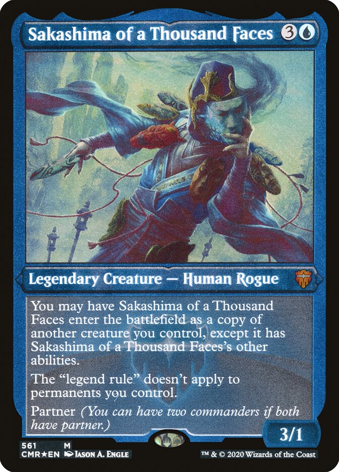 Sakashima de las Mil Caras [Commander Legends Etched] 