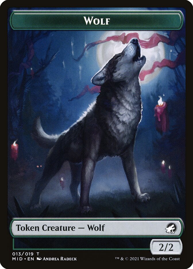 Loup (013) // Indice (016) Jeton double face [Challenger Decks 2022 Tokens] 