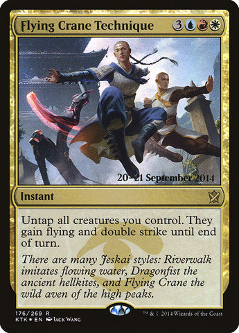 Flying Crane Technique  (Prerelease) [Khans of Tarkir Prerelease Promos]