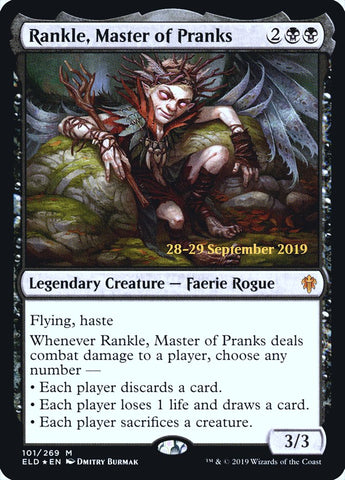 Rankle, Master of Pranks  [Throne of Eldraine Prerelease Promos]