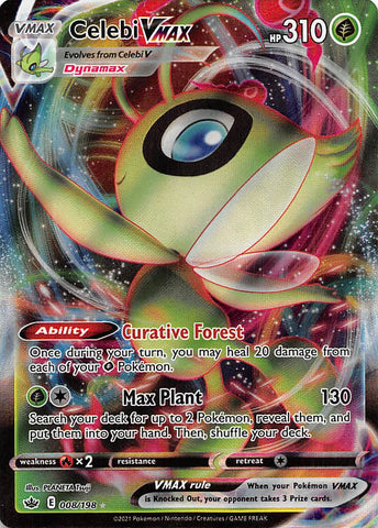 Celebi VMAX (008/198) [Épée et Bouclier : Règne Chilling] 