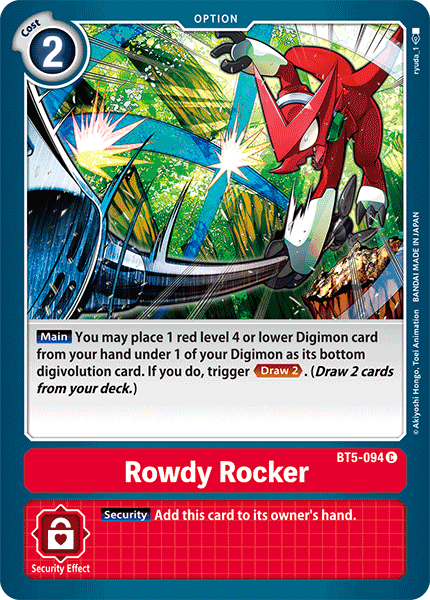Rowdy Rocker [BT5-094] [Battle of Omni]