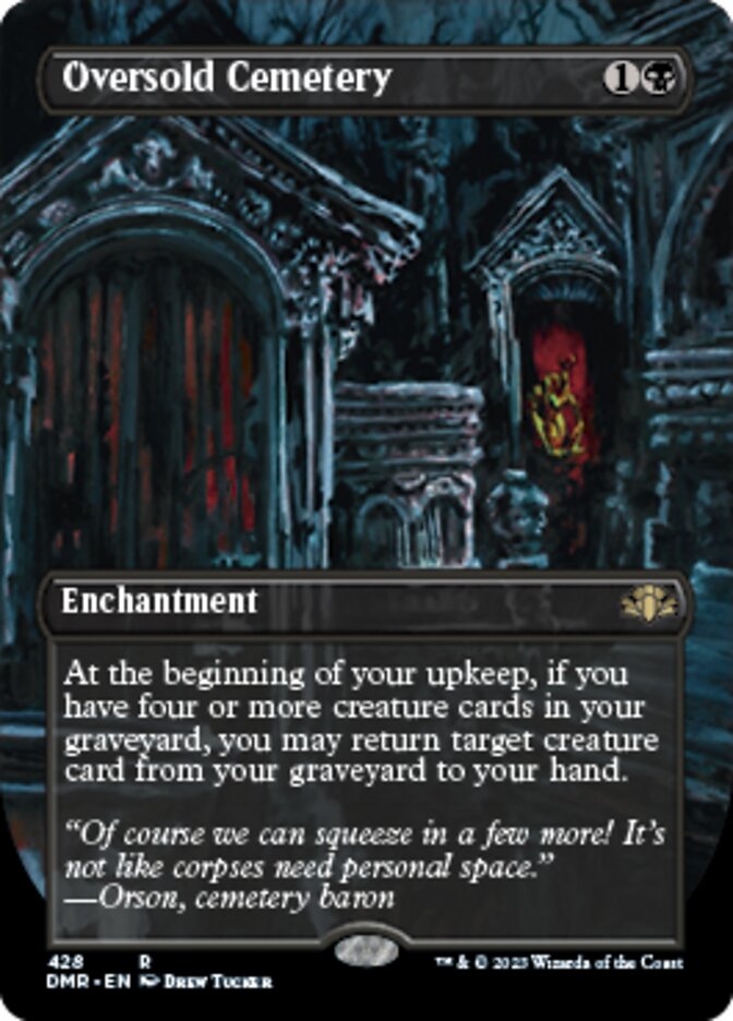 Oversold Cemetery (Borderless Alternate Art) [Dominaria Remastered]