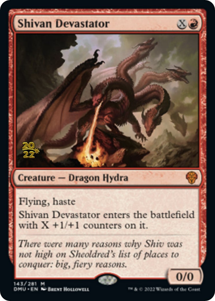 Shivan Devastator [Dominaria United Prerelease Promos]