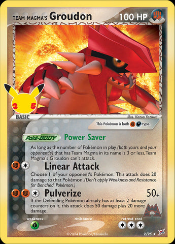 Team Magma's Groudon (9/95) [Célébrations : 25e anniversaire - Collection classique] 