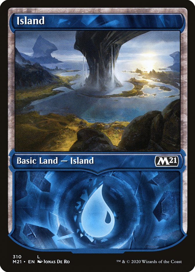 Island (#310) (Showcase) [Core Set 2021]