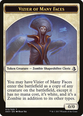 Jeton Vizir aux multiples visages [Jetons Amonkhet] 