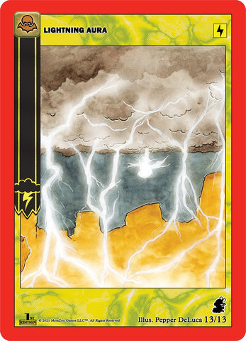Lightning Aura (Garson Invader) [Cryptid Nation: Nightfall First Edition Release Event Deck]
