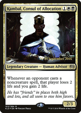 Kambal, Consul of Allocation  (Prerelease) [Kaladesh Prerelease Promos]