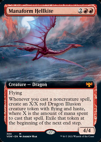 Hellkite de forma de maná (extendido) [Innistrad: Crimson Vow] 