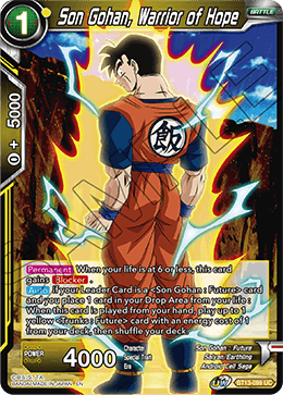 Son Gohan, Warrior of Hope (Uncommon) [BT13-099]