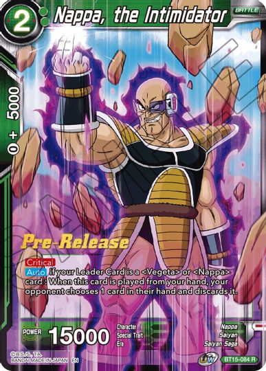 Nappa, el intimidador (BT15-084) [Promociones de presentación de Saiyan Showdown] 