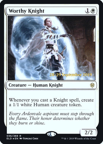 Worthy Knight [Promos d'Avant-première Le Trône d'Eldraine] 