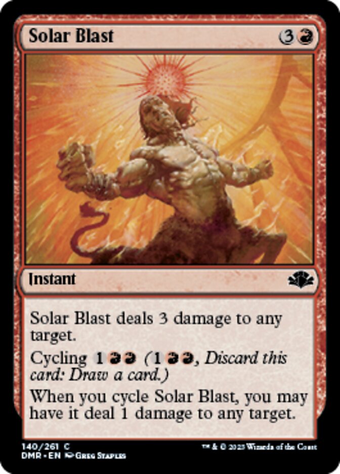 Solar Blast [Dominaria Remastered]