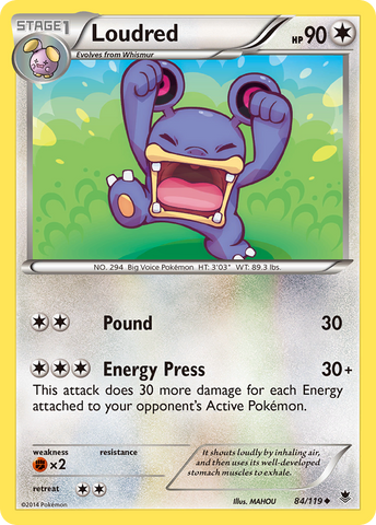 Loudred (84/119) [XY : Forces fantômes] 