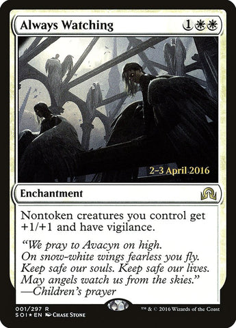 Always Watching (Prerelease) [Shadows over Innistrad Prerelease Promos]