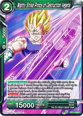 Mighty Strike Prince of Destruction Vegeta [BT11-068]