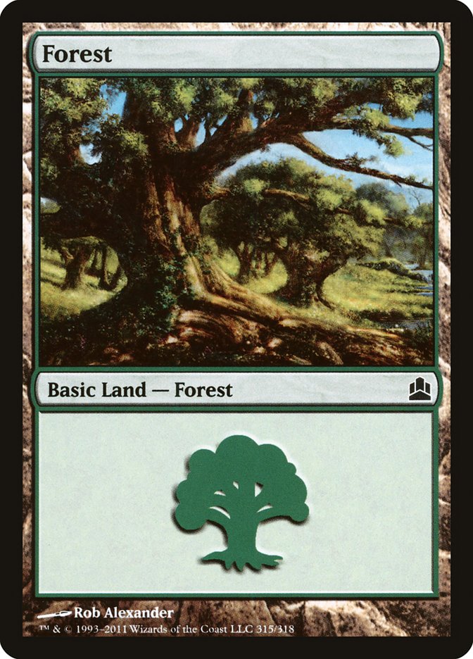 Forest (#315) [Commander 2011]