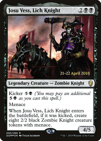 Josu Vess, Lich Knight  (Prerelease) [Dominaria Prerelease Promos]