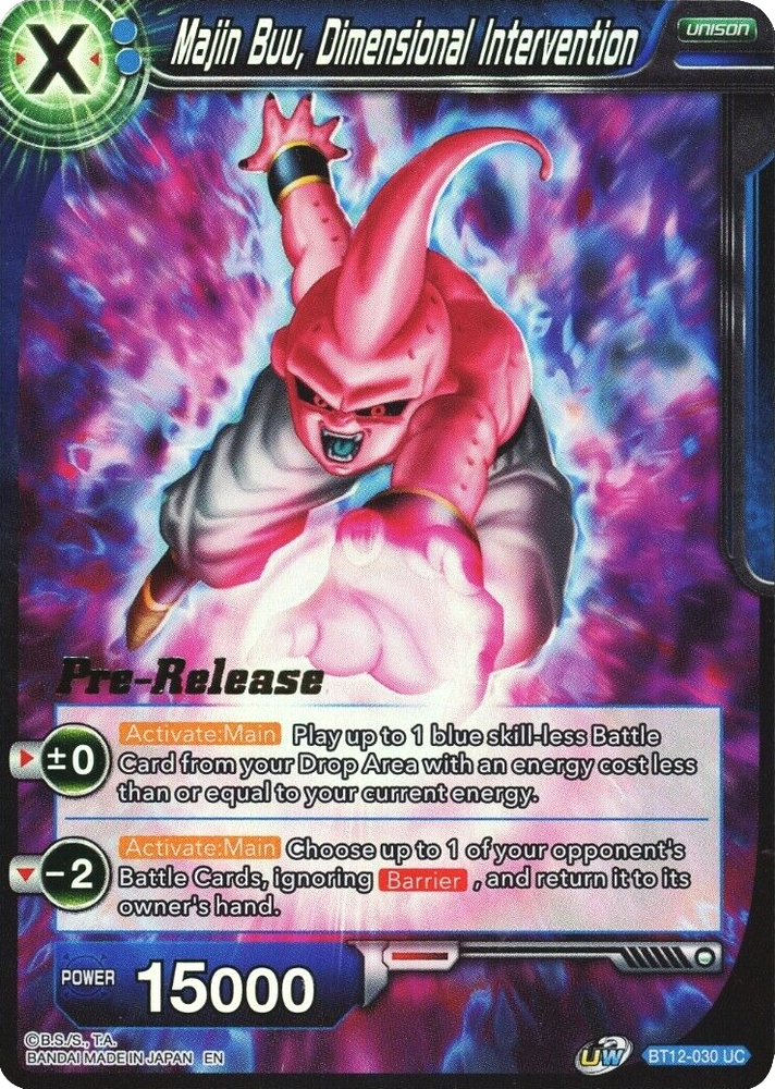 Majin Buu, Dimensional Intervention (BT12-030) [Vicious Rejuvenation Prerelease Promos]