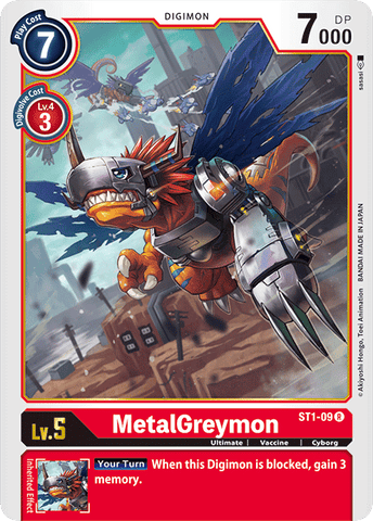 MetalGreymon [ST1-09] [Rojo Gaia] 