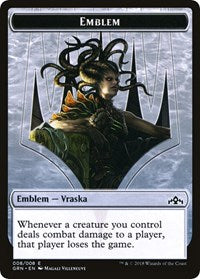 Emblème Vraska // Jeton humain double face (Challenger 2020) [Promotions uniques et diverses] 