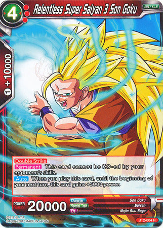 Relentless Super Saiyan 3 Son Goku (Demo Deck Non-Foil) [BT2-004]