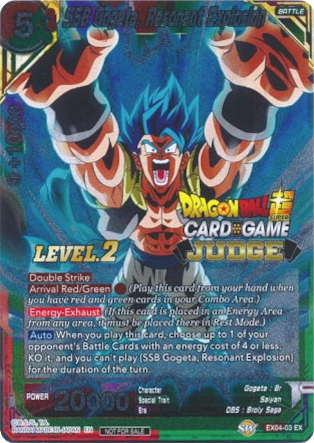 SSB Gogeta, Resonant Explosion (Level 2) (EX04-03) [Judge Promotion Cards]