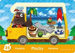Plucky #25 [Animal Crossing Welcome Amiibo] - Amiibo Cards