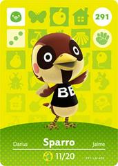 Sparro #291 [Animal Crossing Series 3] - Amiibo Cards