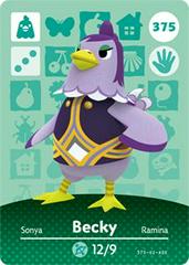 Becky #375 [Animal Crossing Series 4] - Amiibo Cards