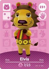 Elvis #231 [Animal Crossing Series 3] - Amiibo Cards