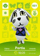 Portia #021 [Animal Crossing Series 1] - Amiibo Cards