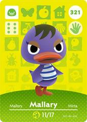 Mallary #321 [Animal Crossing Series 4] - Amiibo Cards