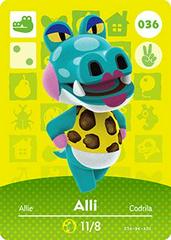 Alli #036 [Animal Crossing Series 1] - Amiibo Cards