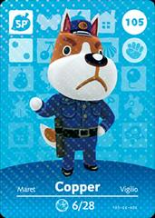 Copper #105 [Animal Crossing Series 2] - Amiibo Cards