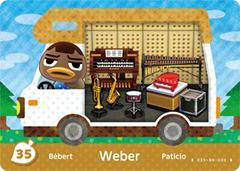 Weber #35 [Animal Crossing Welcome Amiibo] - Amiibo Cards