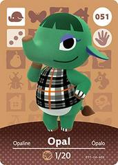 Opal #051 [Animal Crossing Series 1] - Amiibo Cards