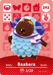 Baabara #292 [Animal Crossing Series 3] - Amiibo Cards