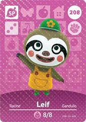 Leif #208 [Animal Crossing Series 3] - Amiibo Cards