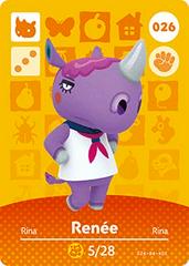 Renee #026 [Animal Crossing Series 1] - Amiibo Cards