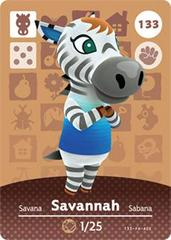 Savannah #133 [Animal Crossing Series 2] - Amiibo Cards
